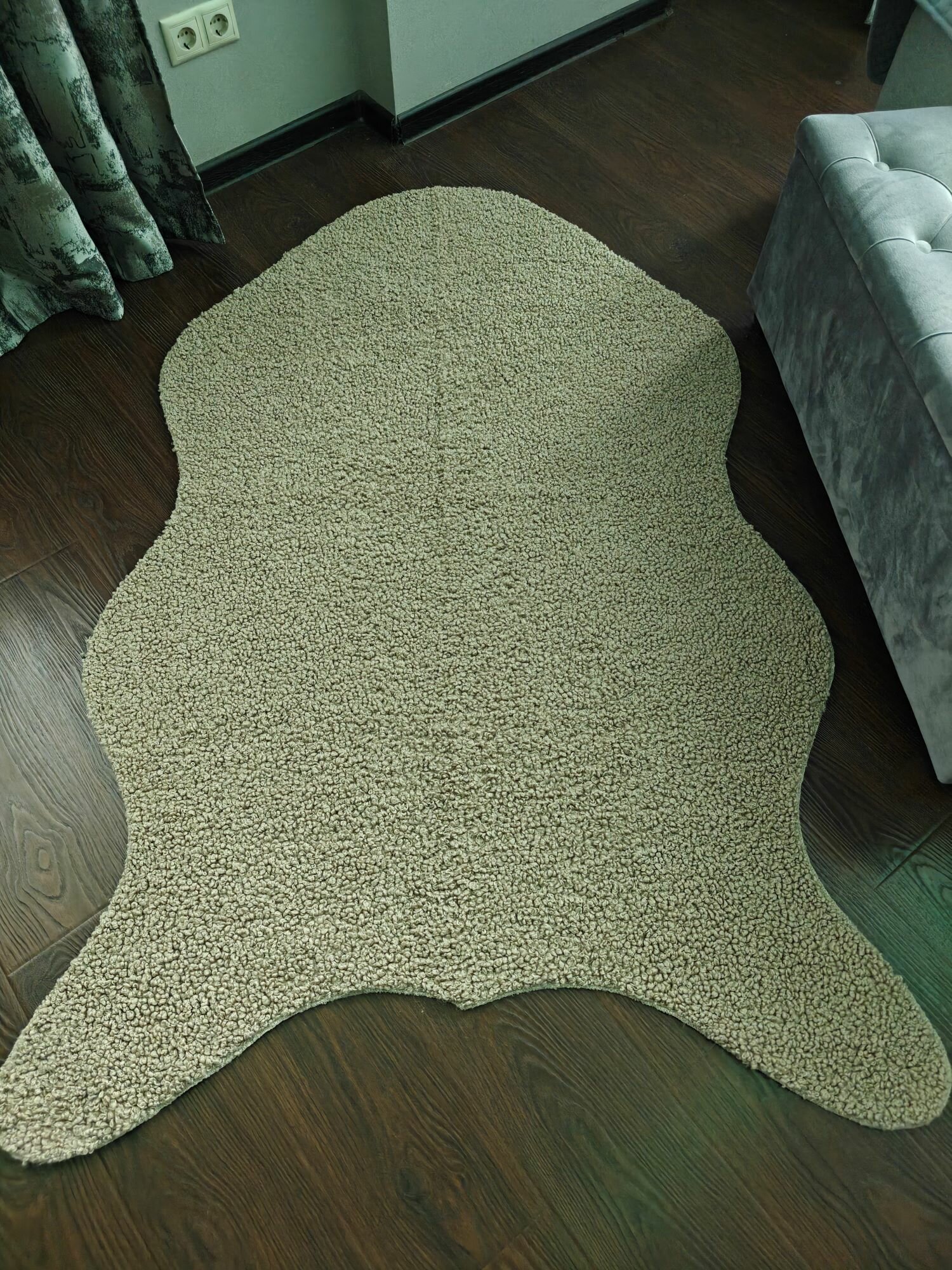 Коврик-шкура Teddy 120×180 см, бежевый — фото 7