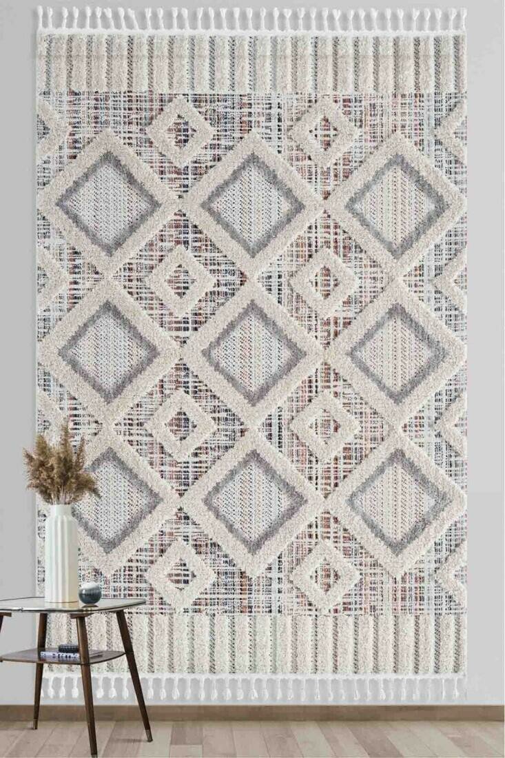 Ковёр тканый с двухуровневым ворсом Bilbao BL11 (Y523C) 80х150 см