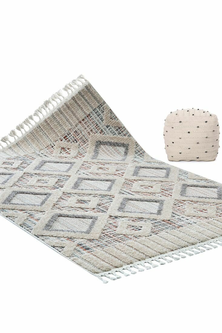 Ковёр тканый с двухуровневым ворсом Bilbao BL11 (Y523C) 80х150 см
