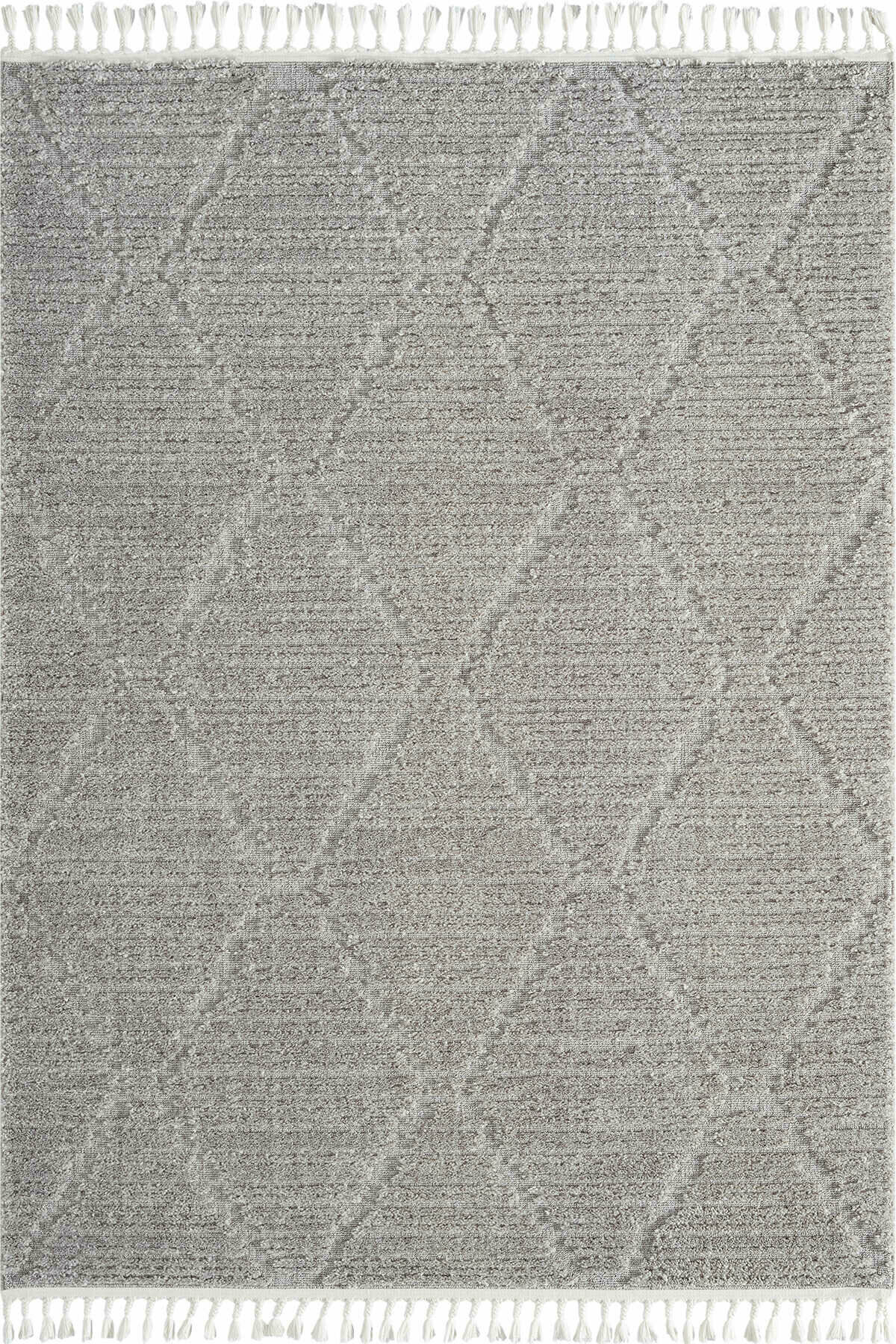 Ковёр тканый с двухуровневым ворсом "Bilbao BL13 (Y617B)" 120х180 см, серый