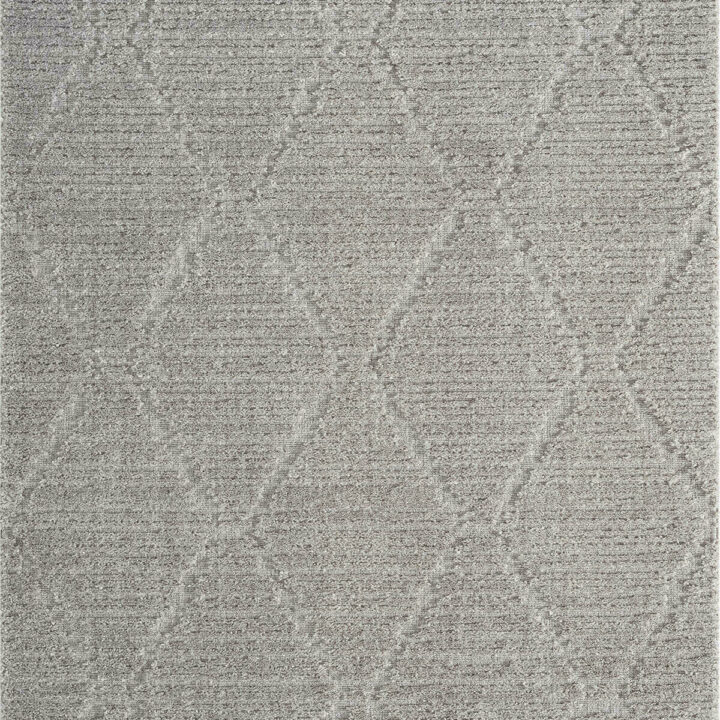 Ковёр тканый с двухуровневым ворсом "Bilbao BL13 (Y617B)" 200х290 см, серый