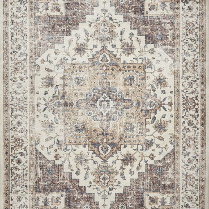 Ковёр принтованный на шенилле "Persian 124 160 x 230 см", темно-розовый